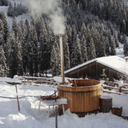 tinozza piscina baita Pusteria