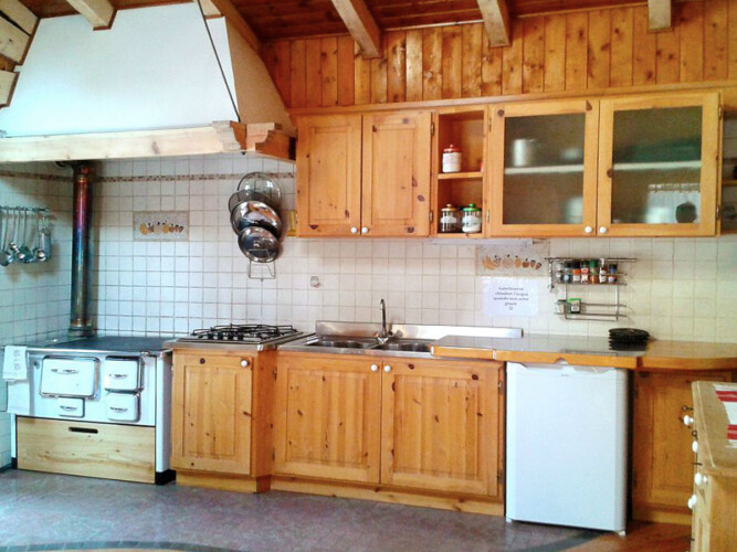 baita cucina val di Cembra