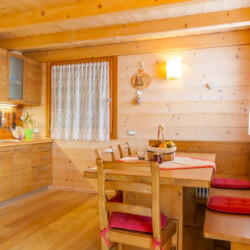affitto baita Trentino cucina
