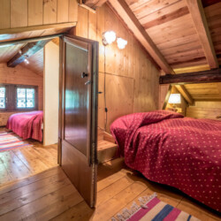 sottotetto chalet Silenthia camere da letto
