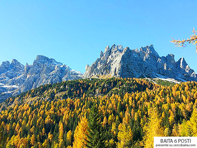 vista Dolomiti baita affitto