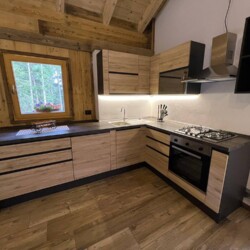 cucina design baita Trentino affitto