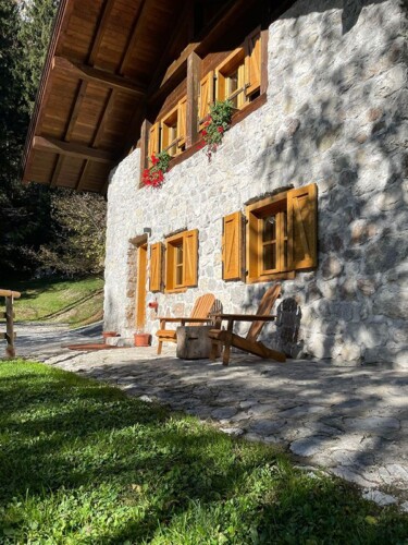 vacanza in baita Trentino bosco