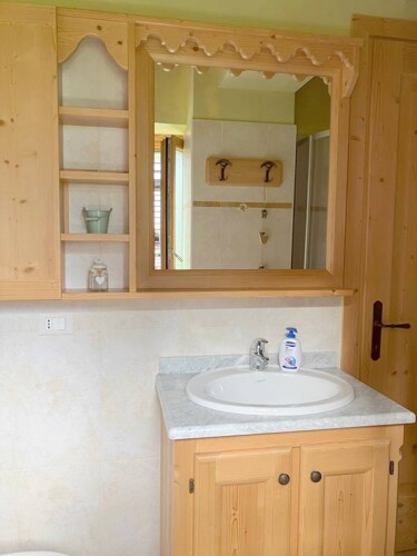 Baita Val Visdende appartamento bagno