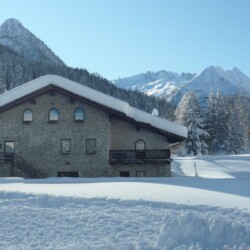 chalet inverno baita Vermiglio