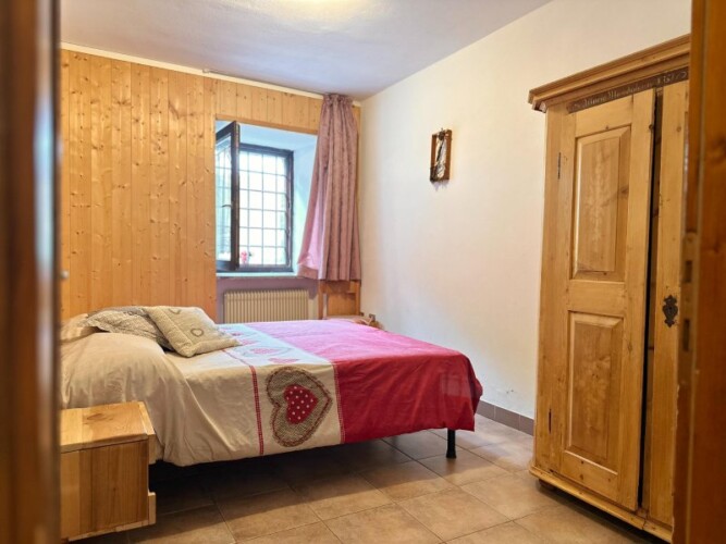 stanza da letto Vermiglio baita Bertolini