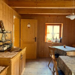 sala da pranzo chalet Dolomiti
