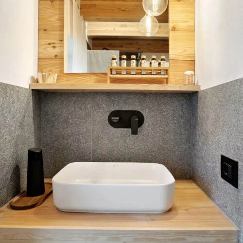 bagno moderno Chalet Nido Verde