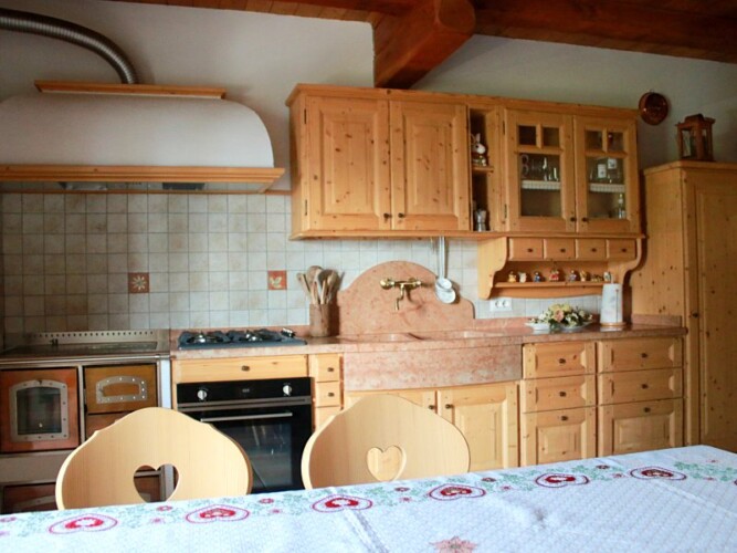 cucina baita Prennstoll Hof.