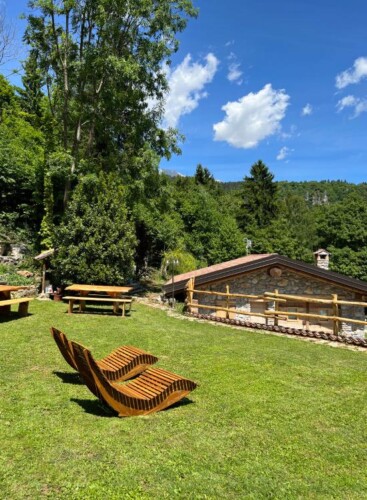 baita con giardino Val Seriana Lombardia