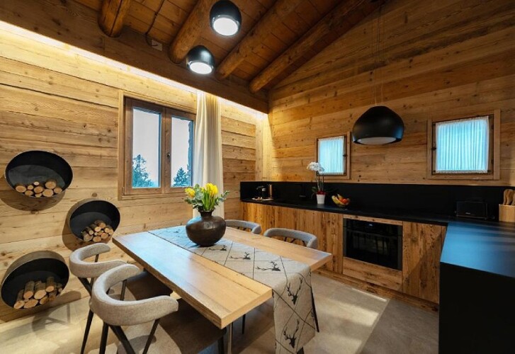 cucina baita La Quercia e il Frassino