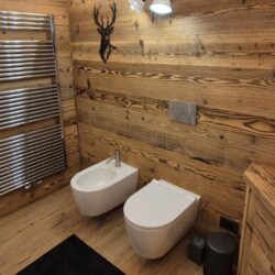 bagno con bidet e wc baita Jamon